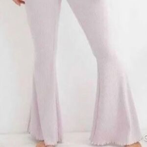 Aerie Kick-it Ribbed High Waisted Super Flare Pant Long